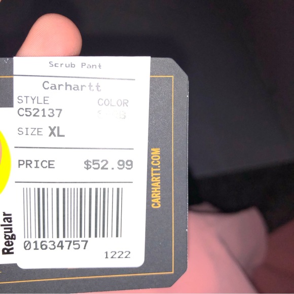 NWT Carhartt modern fit cargo jogger scrub pants color sorbet multi sizes - Picture 14 of 14